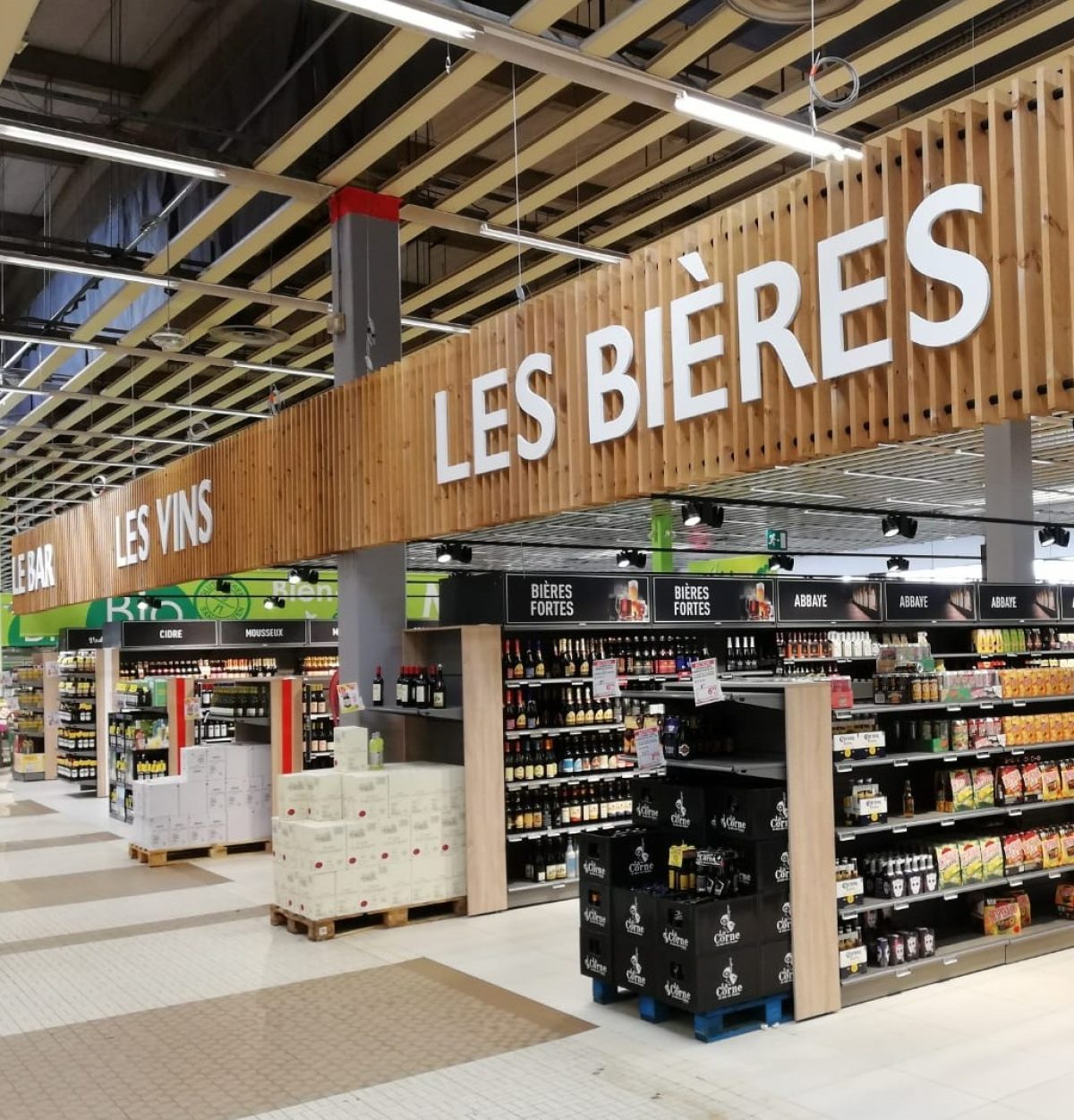 cora rayon bières, vins & alcools