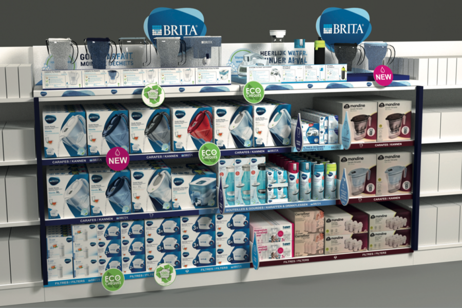 BRITA haalt POS-materiaal door de filter van POP Solutions