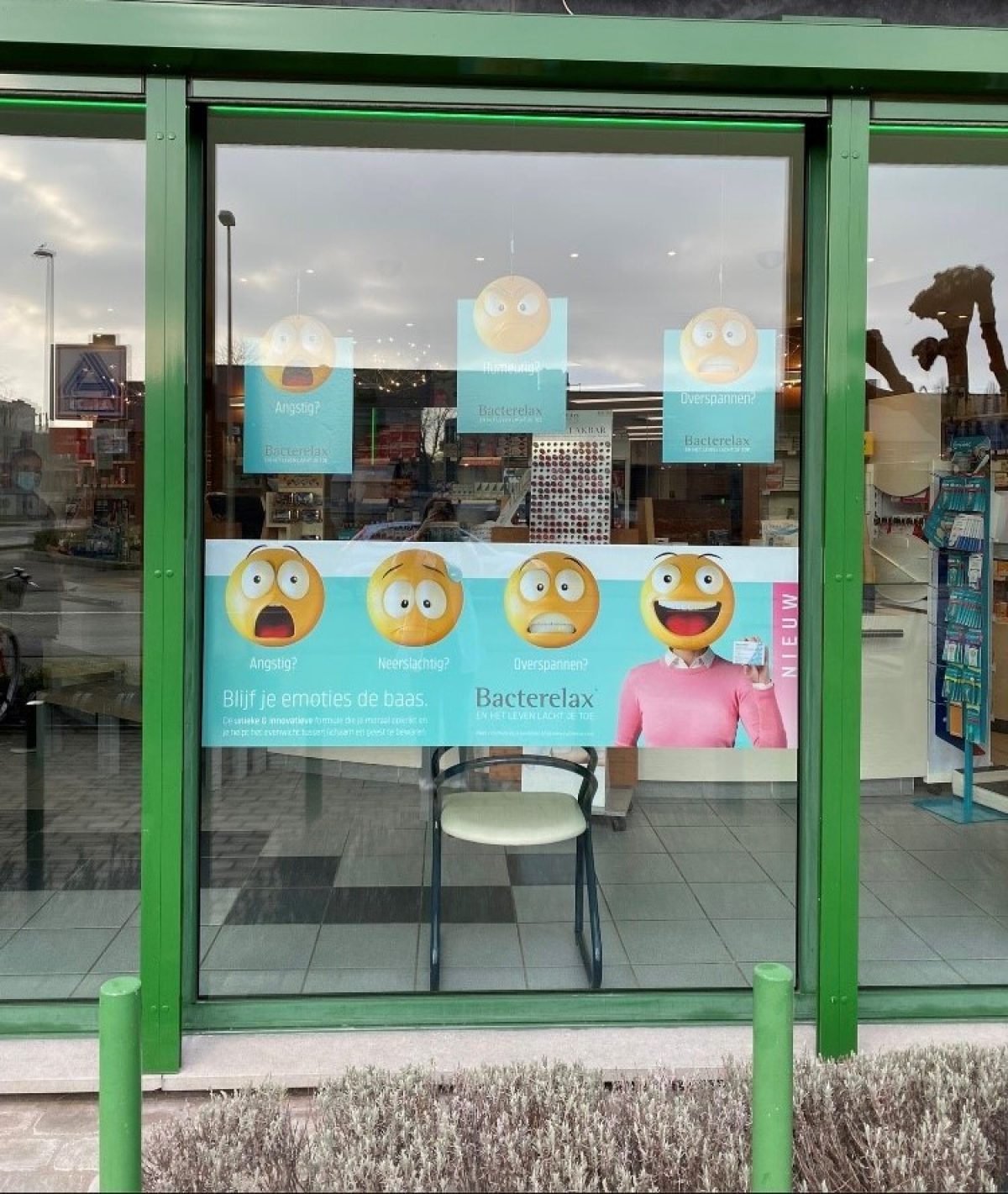 Bacterelax-raamsticker (Astel Medica)