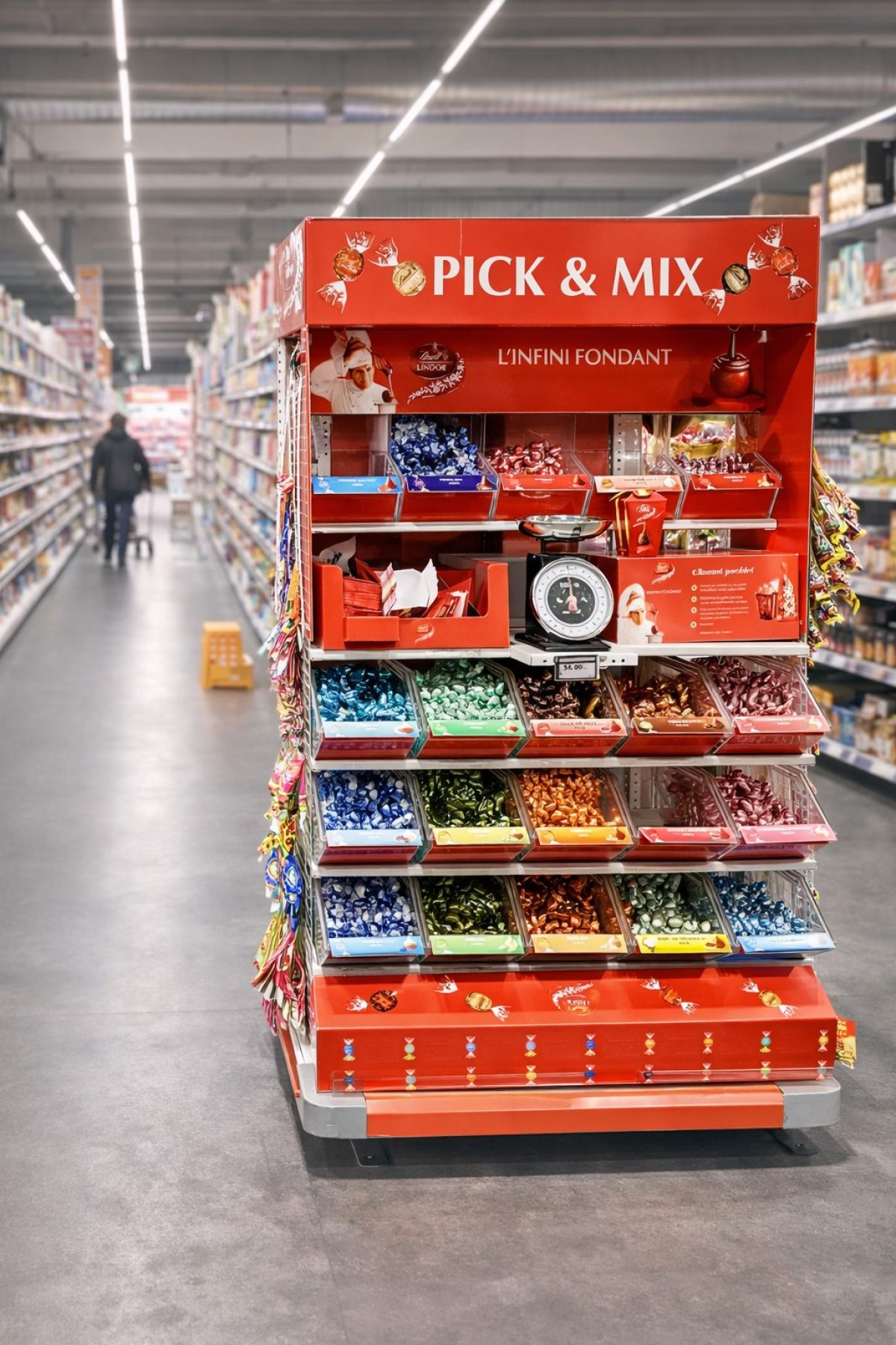 Habillage rayon Lindt (Colruyt)