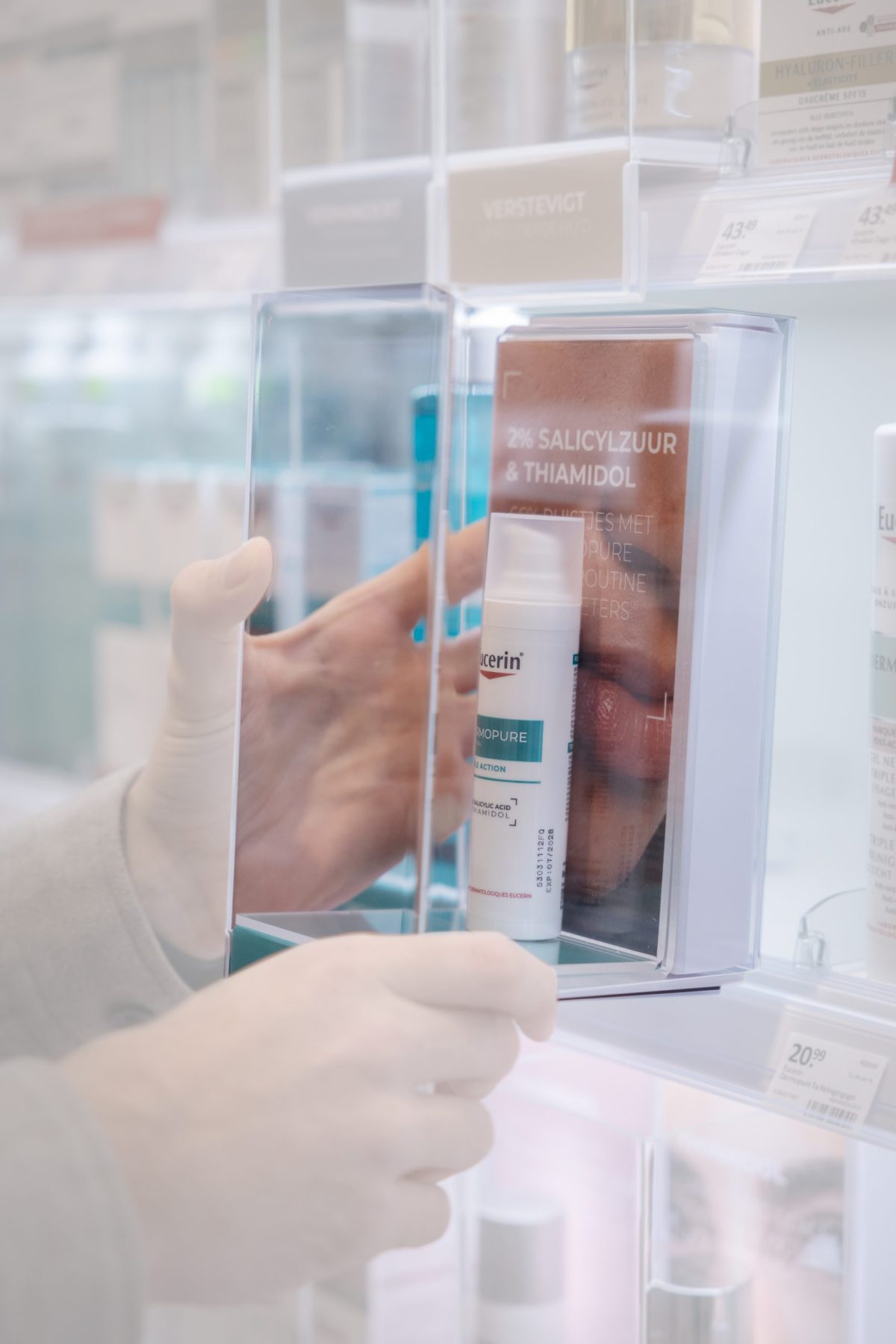 Eucerin-Winkelaankleding Rekken (Beiersdorf)