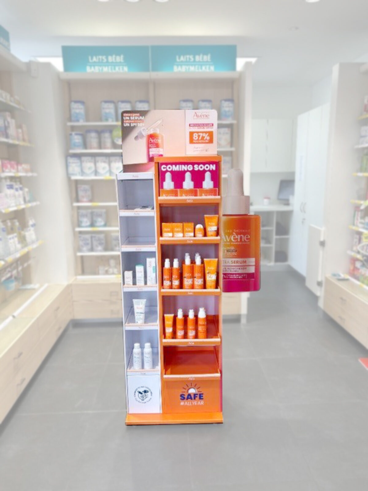 Présentoir de sol Avène (Pierre Fabre )