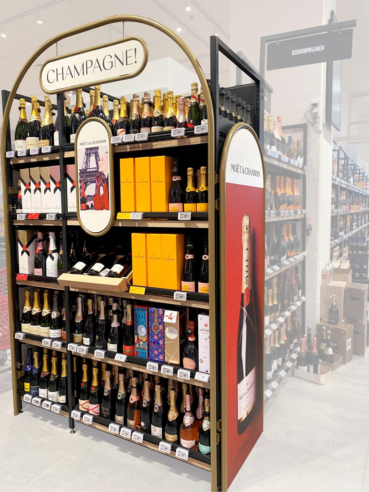 Moët & Chandon POS Fittings (shelf)