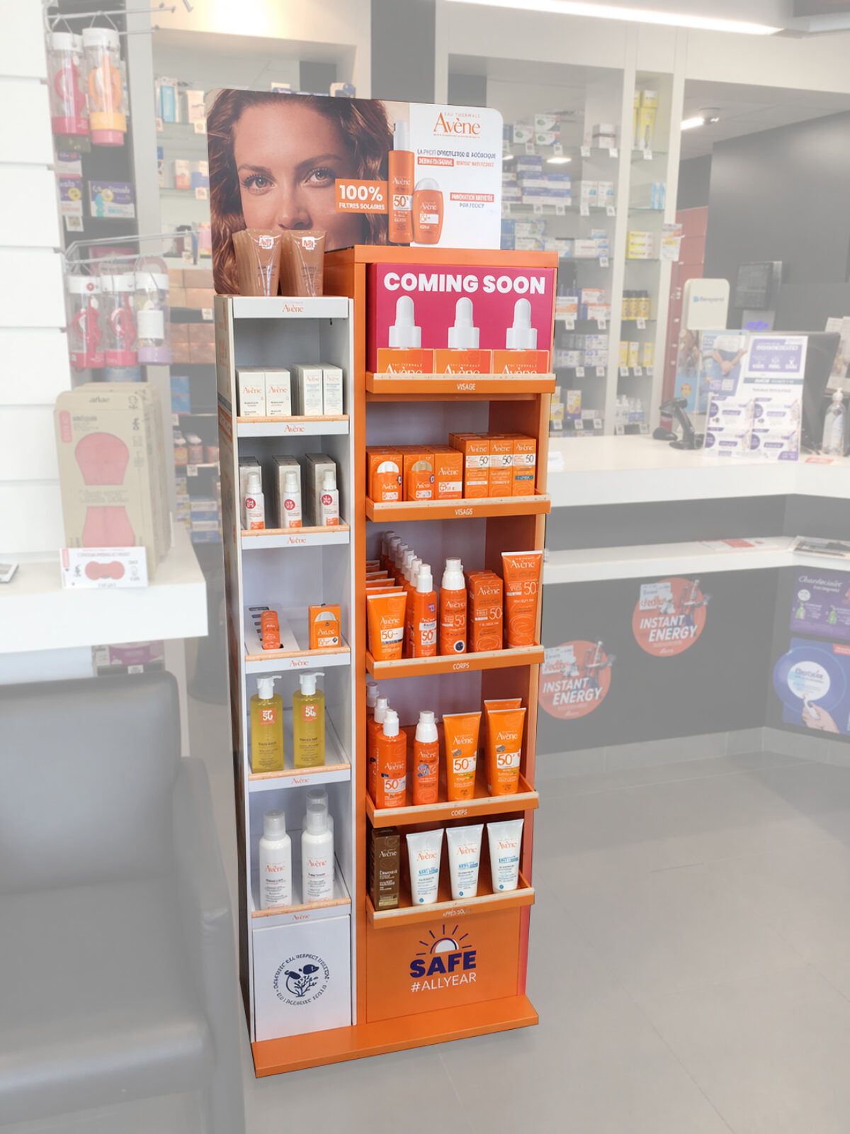 Présentoir de sol Avène (Pierre Fabre )